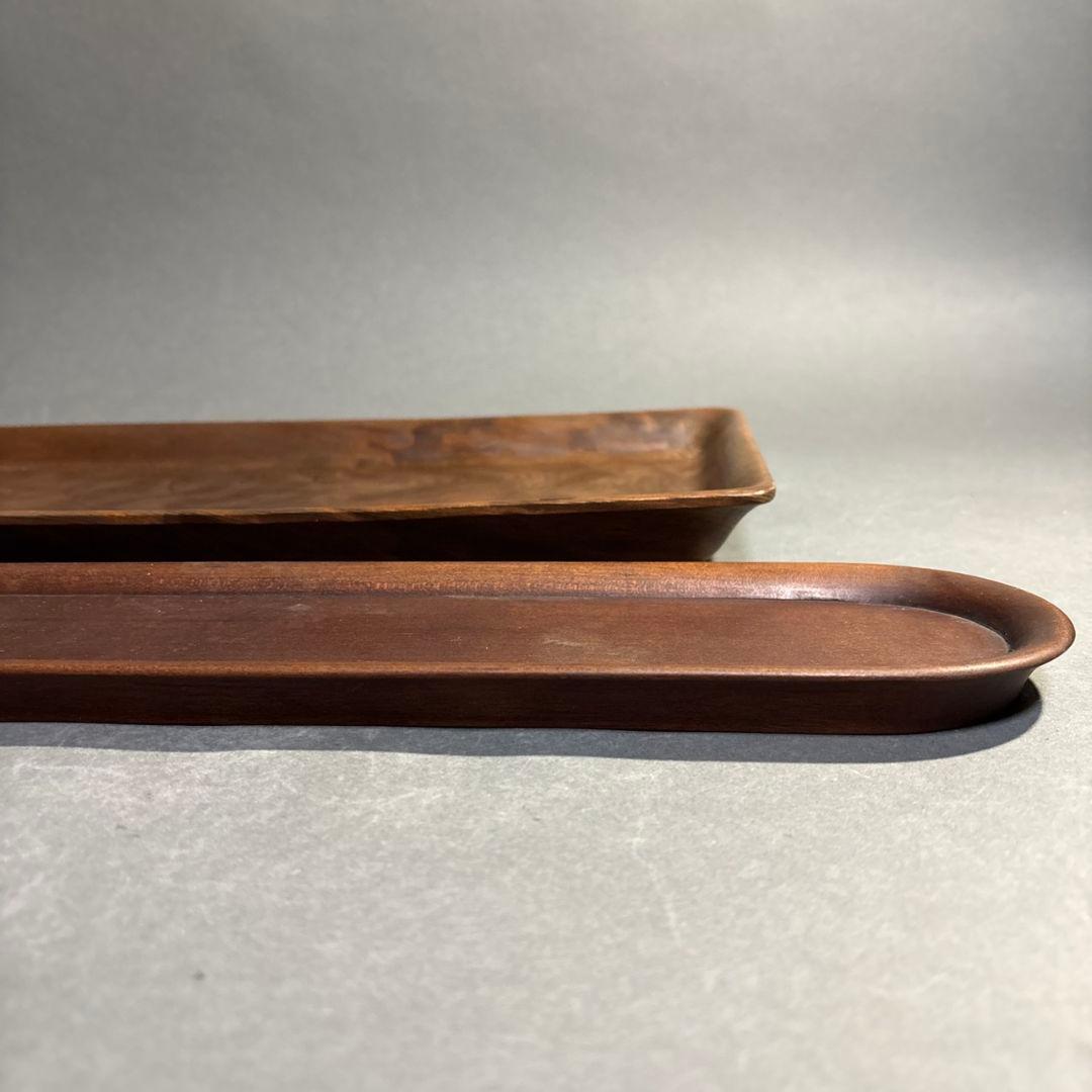 時代　木製　盆　２点　まとめて