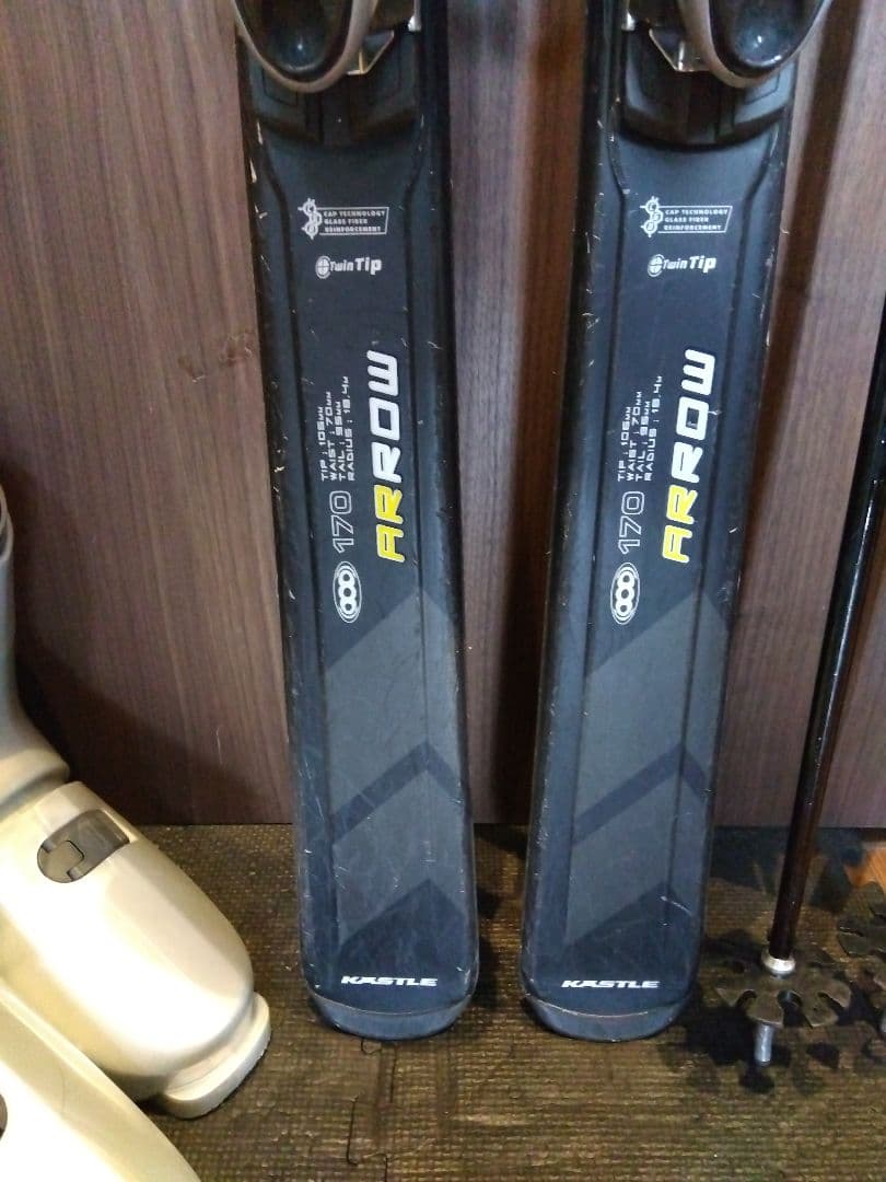 高品質！KASTLE/学生・メンズ用/スキーセット・メンテ・WAX済み✔