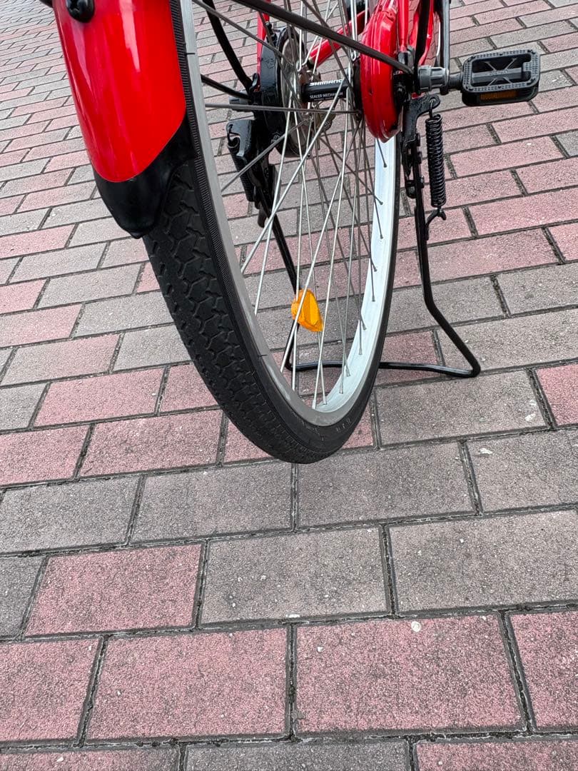 galihさんさ専用 真っ赤なシルプルママチャリ(26㌅)配達でも？可能です。