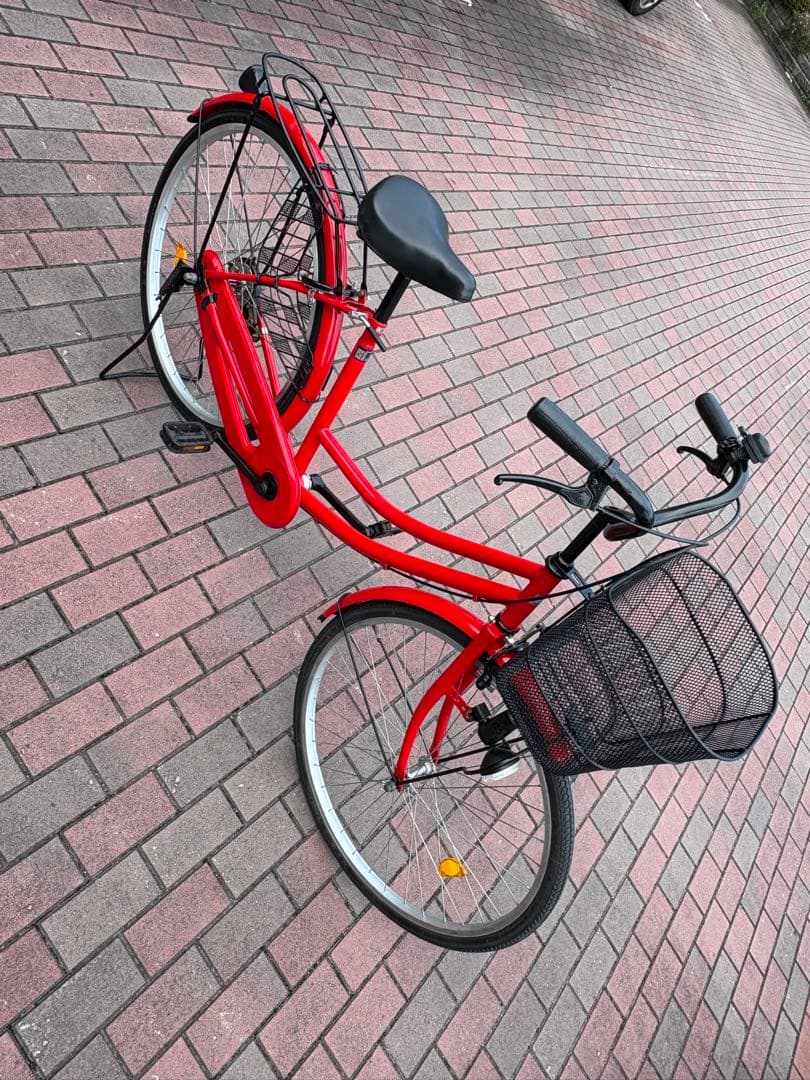 galihさんさ専用 真っ赤なシルプルママチャリ(26㌅)配達でも？可能です。