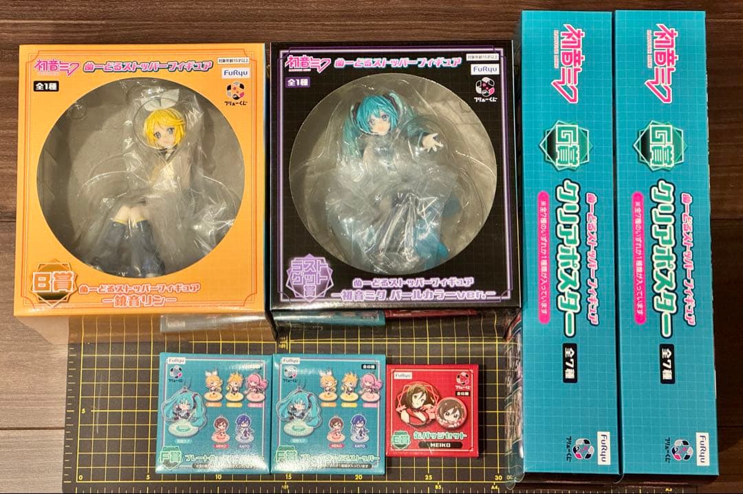 フリューくじ　初音ミク　ぬーどるストッパー　フィギュア+おまけ