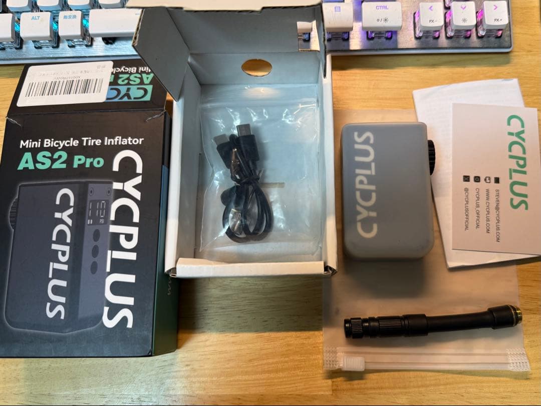 CYCPLUS AS2 Pro 携帯ポンプ サイクプラス　電動空気入れ