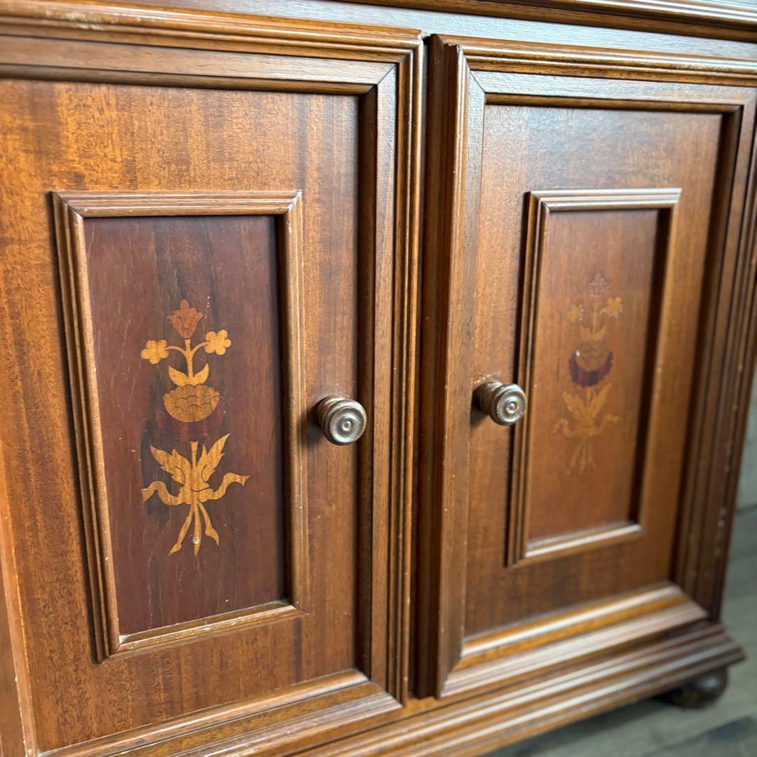 イタリア象嵌　コンソールテーブル　キャビネット　ヴィンテージ