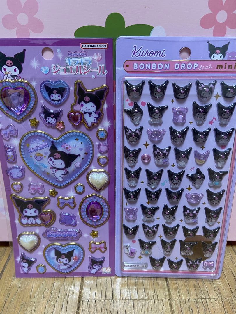 サンリオ　キラキラジュエルシール　サンリオボンボンドロップミニ