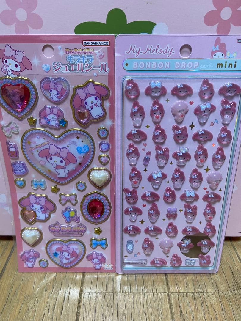 サンリオ　キラキラジュエルシール　サンリオボンボンドロップミニ