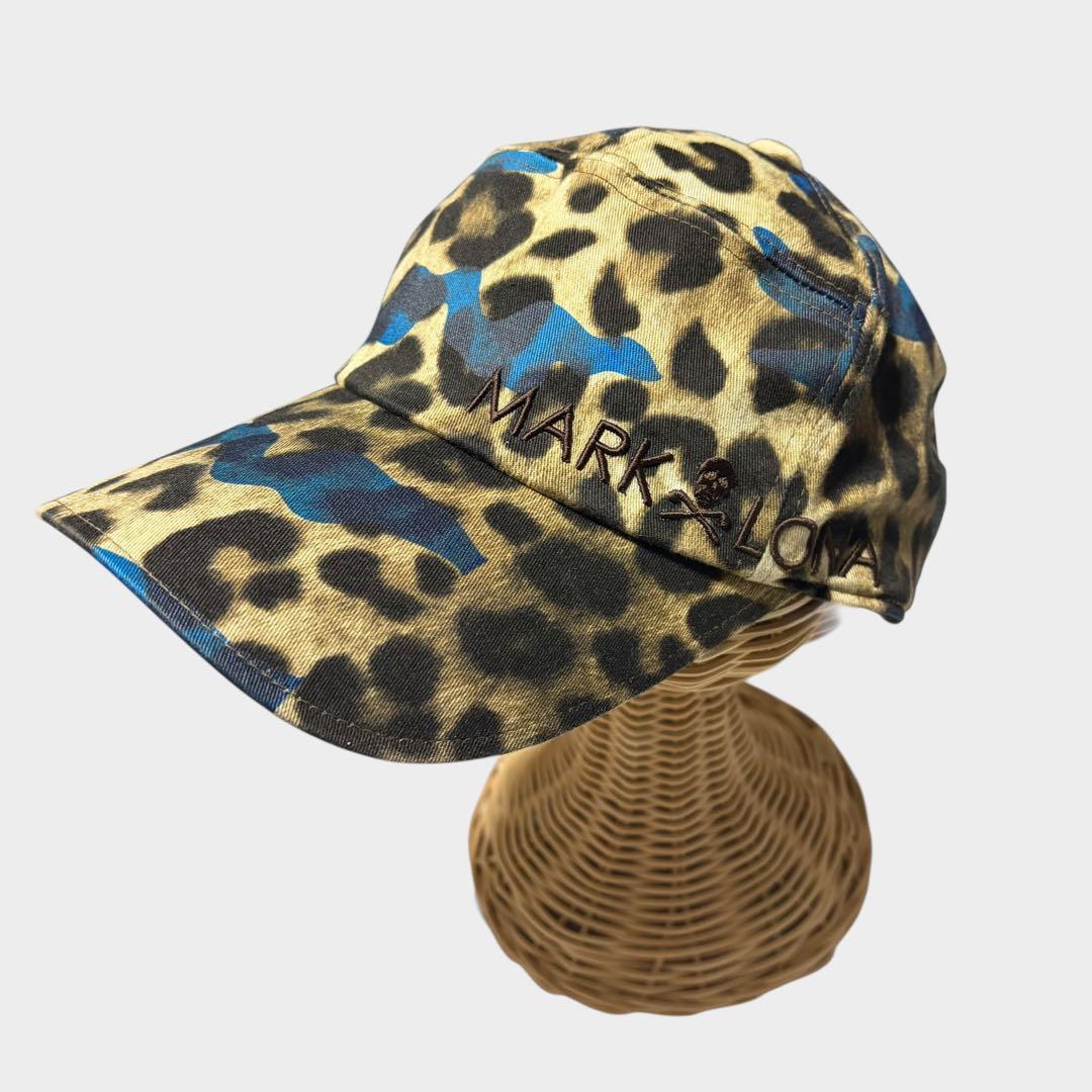 美品 MARK&LONA レオパード ゴルフ キャップ ユニセックス