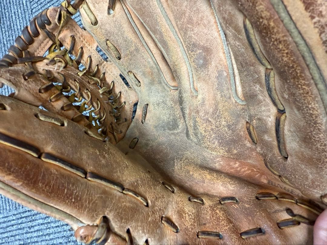 ★旧ロゴ布タグ★久保田スラッガー 野球グローブ レトロ硬式用