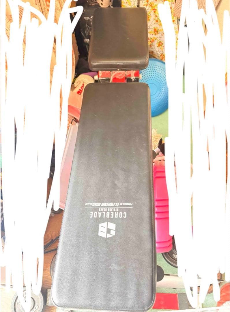 美品手渡しのみ　インクラインベンチ　ベンチ　トレーニング　ダンベル