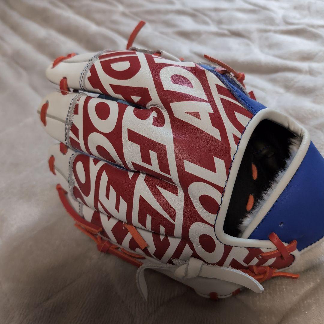 adidas 野球グローブ 青赤