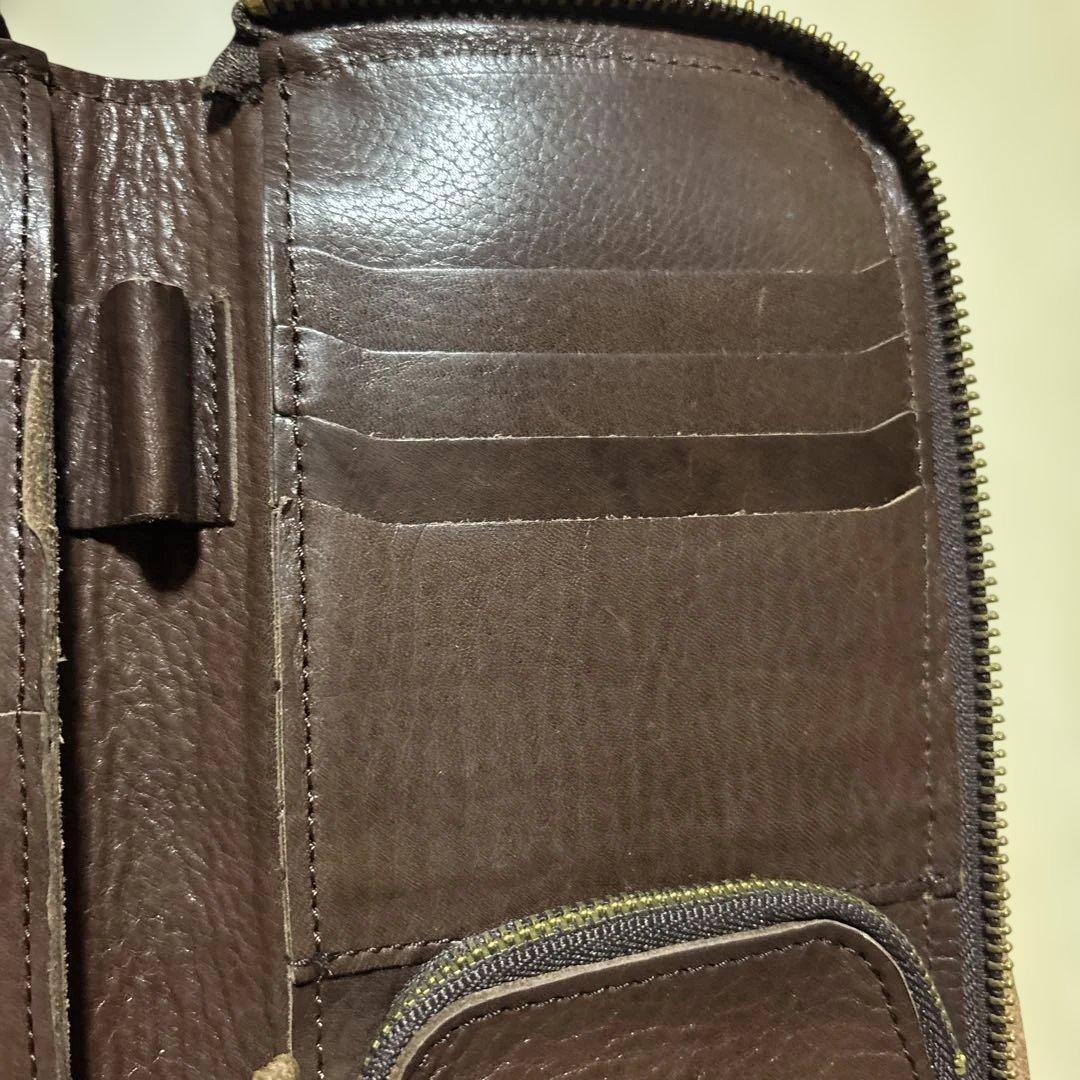 廃盤品　レア　Tideway タイドウェイ ダークブラウン パスポートケース