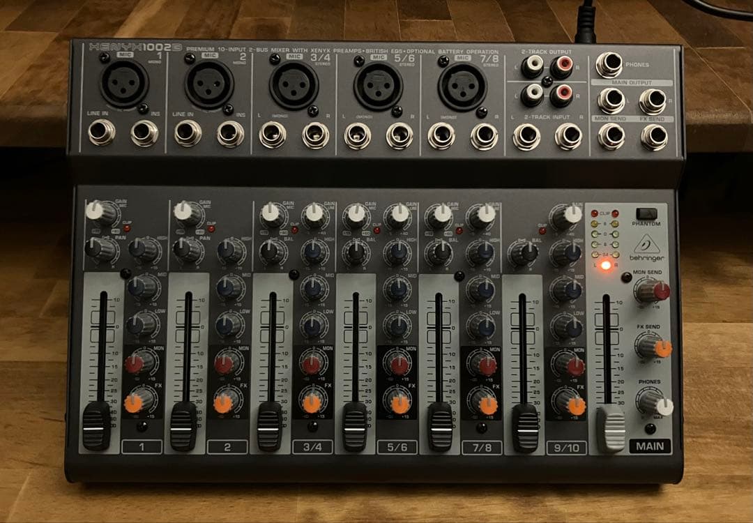 Behringer XENYX 1002B 10ch アナログミキサー 元箱あり
