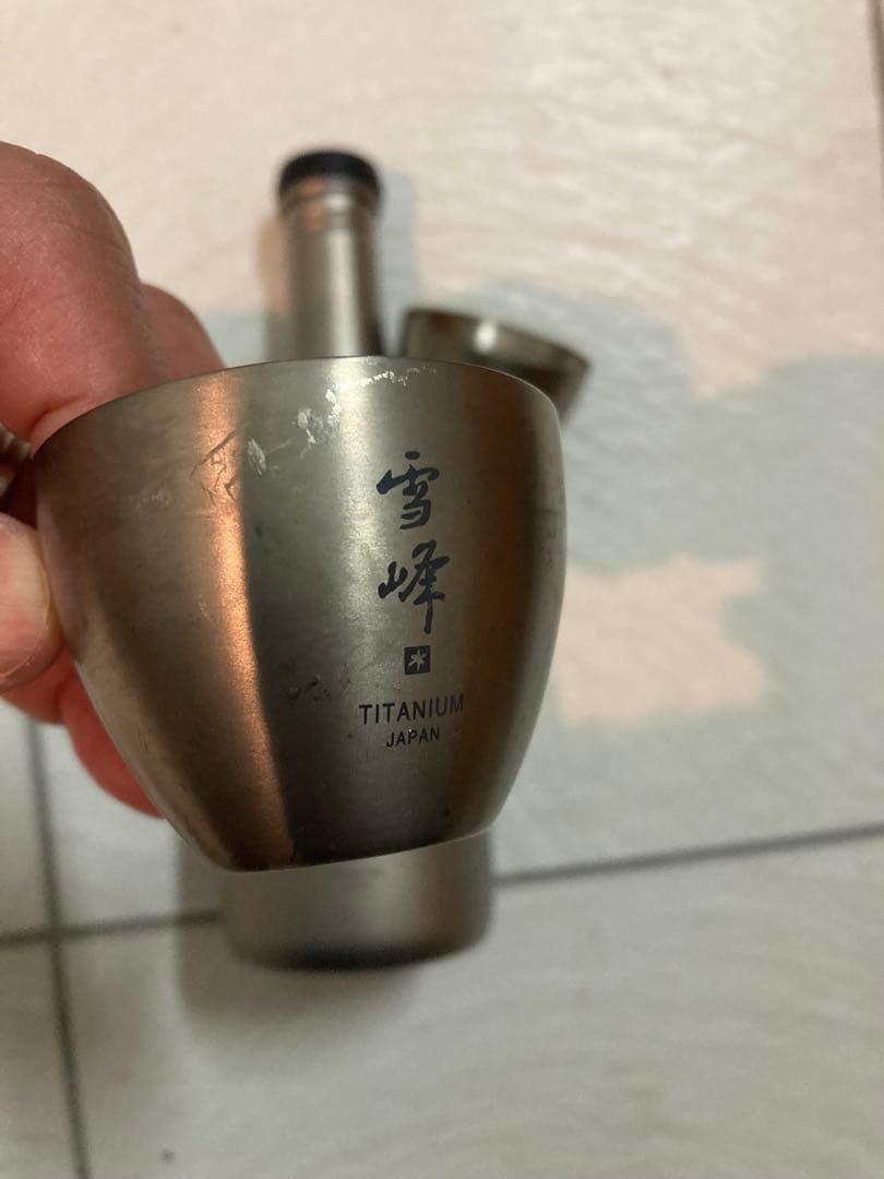 スノーピーク| 酒筒＋お猪口２つTitaniumセット