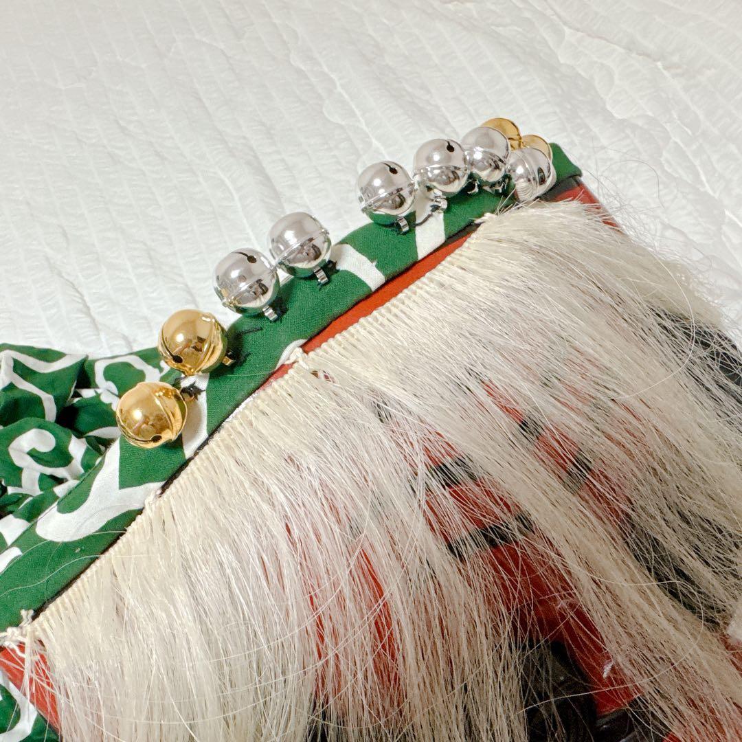 最終値下げ【約36cm】獅子舞　獅子頭　木彫　神楽 厄除け 魔除け