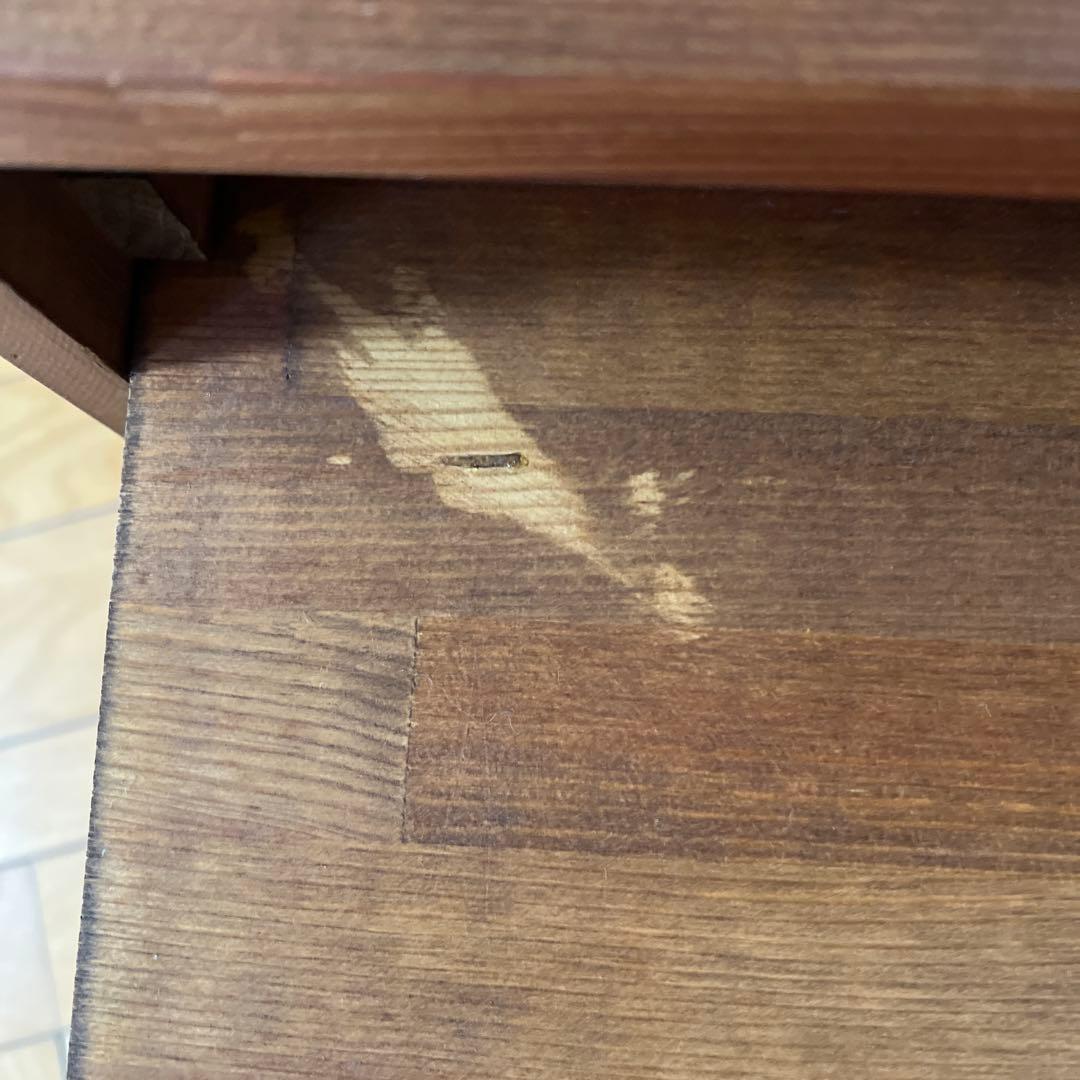 木製チェストパイン材 引き出し 脇机 収納