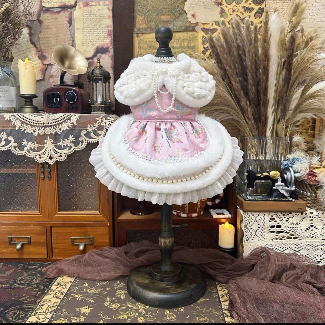 No.20犬服　猫服　ハンドメイド　ワンピース　わんちゃん