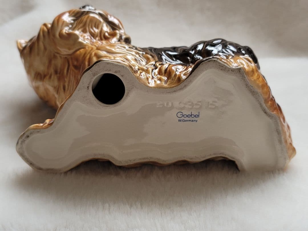 Gebel ゲーベル ドイツ製 置物 陶器 ヨークシャーテリア 犬