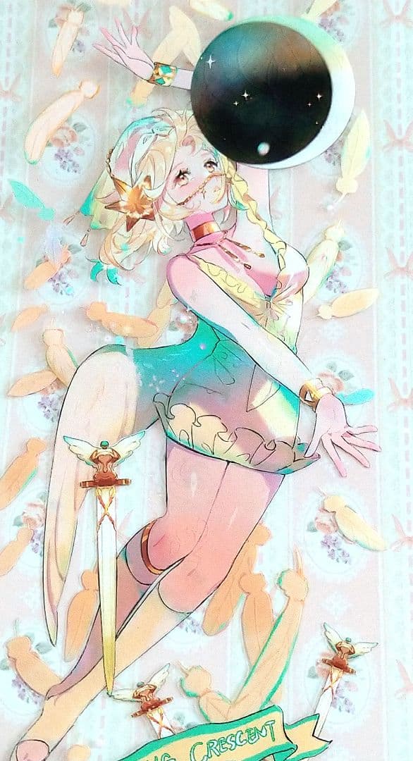 J741辉夜姬(水晶)喵啪叽切り売り海外人物マステ女の子