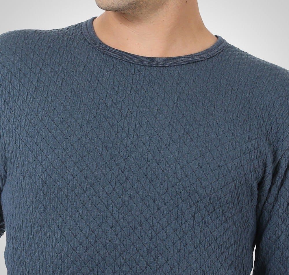 ひだまり　チョモランマ　肌着　紳士用長袖丸首インナー　LL　QMS923　24