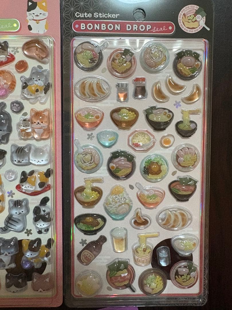 正規品 ボンボンドロップシール 和柄 新品 新作 和犬　和猫 だるま 等 5枚