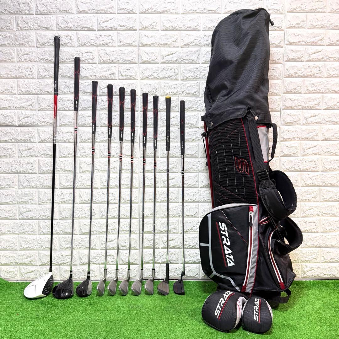 ゴルフセット　豪華　キャロウェイ　STRATA ラウンド仕様　打感良好　すぐ使用