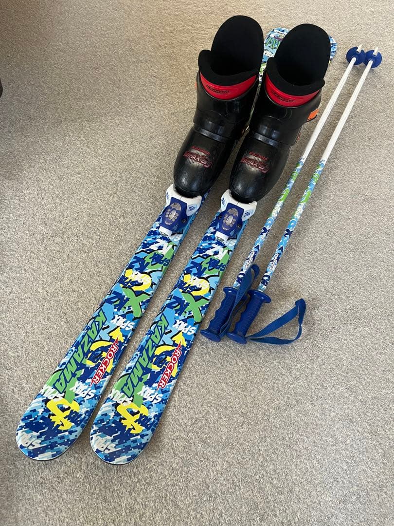 116㎝ スキー板 ブーツ ストック