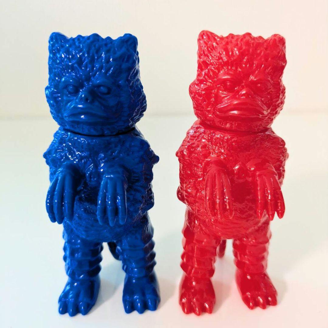 【大ブルマァク展】入場特典ミニソフビ　ガラモン　赤＆青セット　購入特典しおり付き