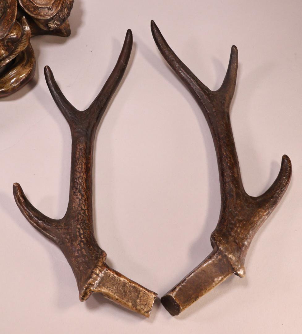 BY260　備前焼　十四代 木村長十郎 友敬作　兜置物　床飾り　高さ49㎝