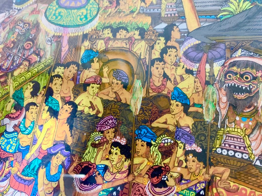 バリ島　絵画　額入り