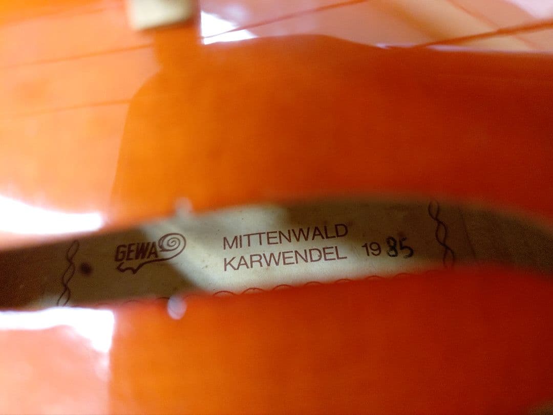 GEWA 3/4バイオリン本体＋スズキ弓＋軽量ケース＋KUN肩当セット