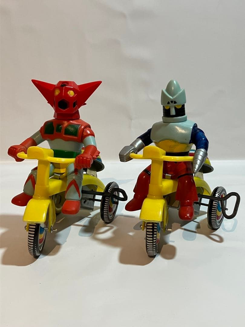 M*7様 【セット】Cycle ブリキ おもちゃ ゼンマイ 三輪車 ソフビ 当時