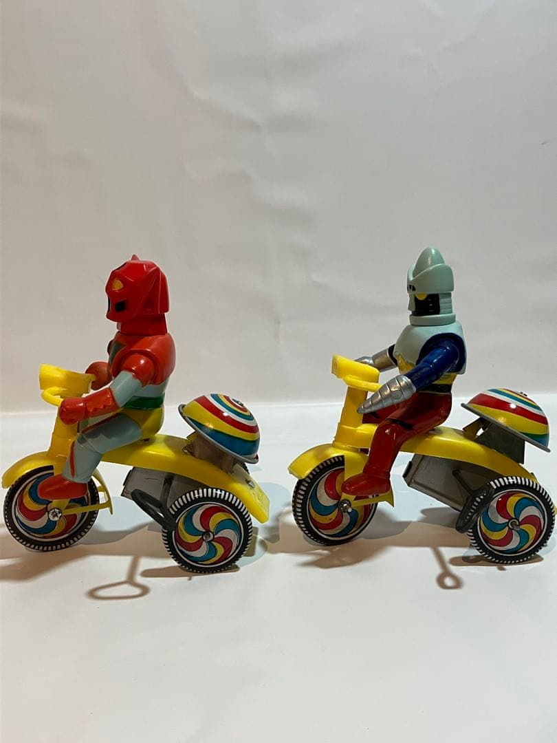 M*7様 【セット】Cycle ブリキ おもちゃ ゼンマイ 三輪車 ソフビ 当時