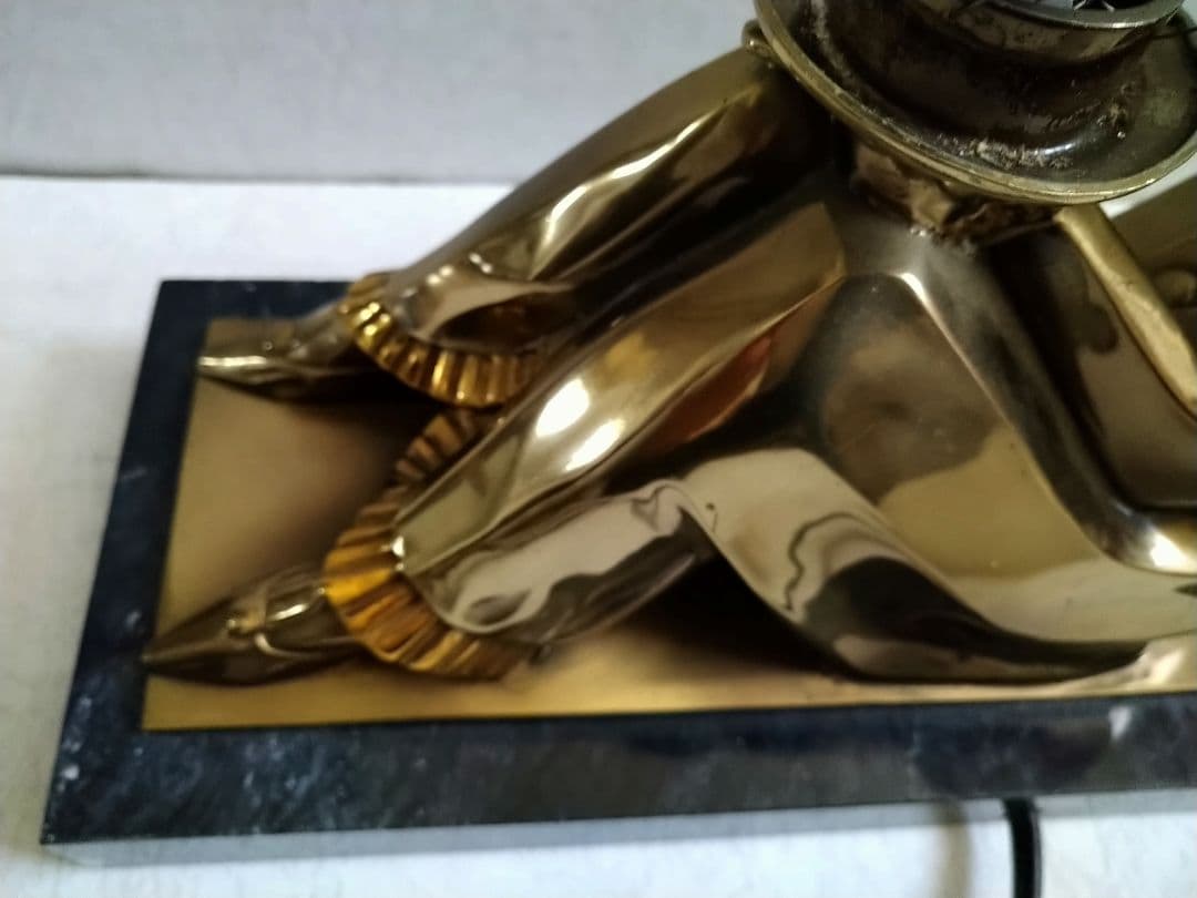 ア−ルデコのピエロランプ 　アンティーク・レプリカ