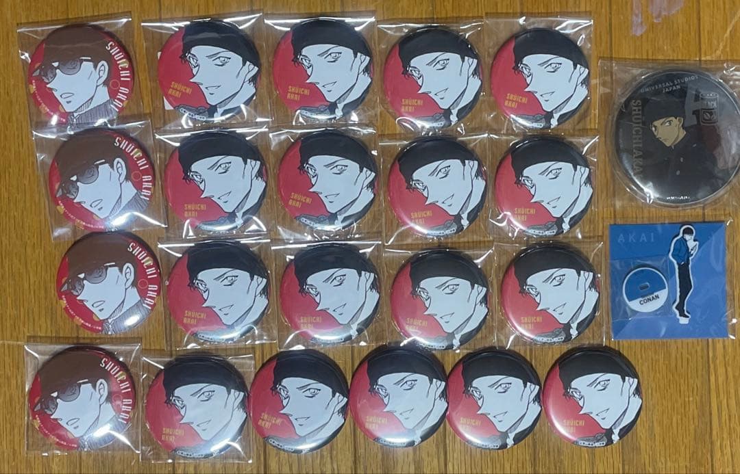 名探偵コナン 公式アプリ 赤井秀一 缶バッジ 緋色の弾丸