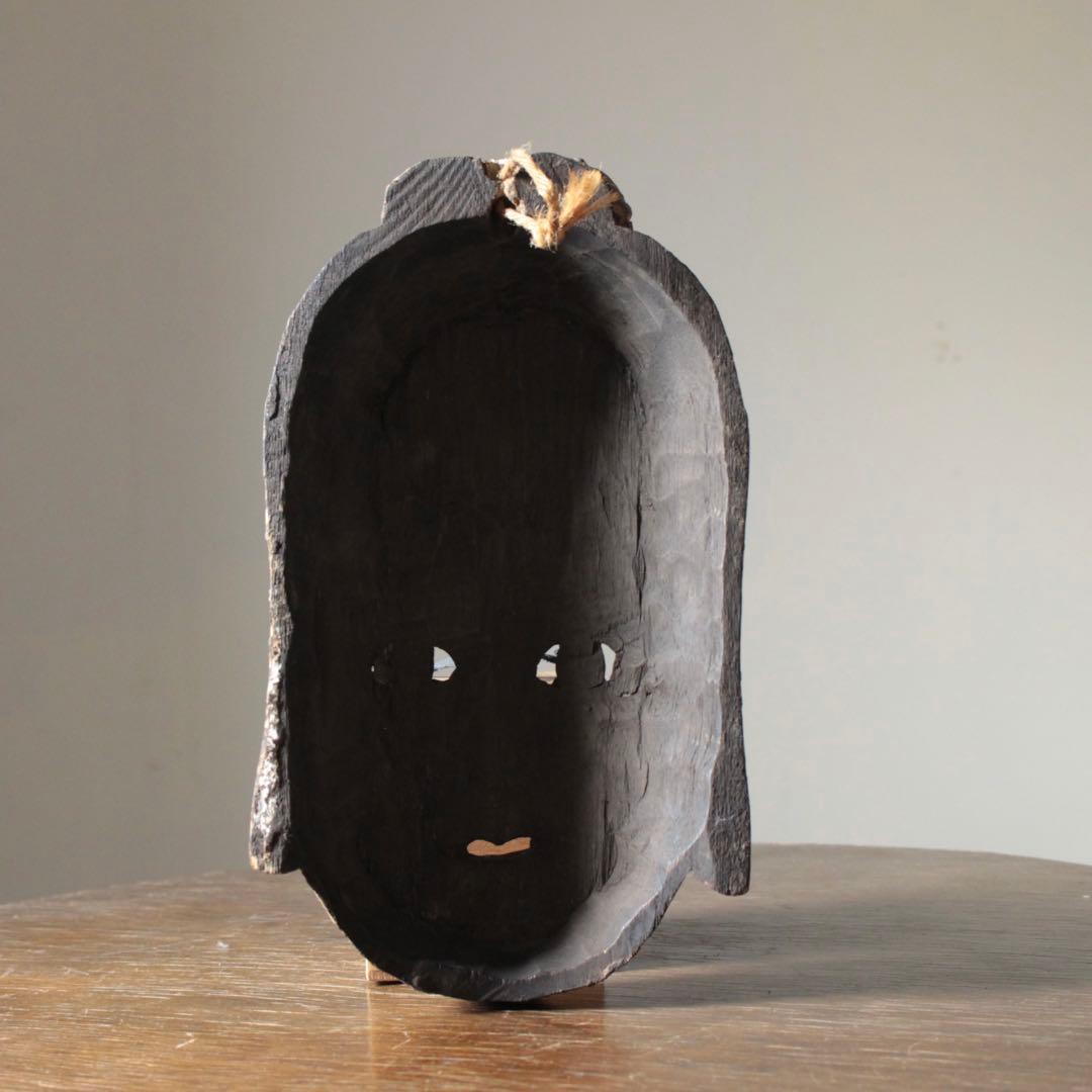 木彫 面 古道具 アンティーク 古美術 神楽面？