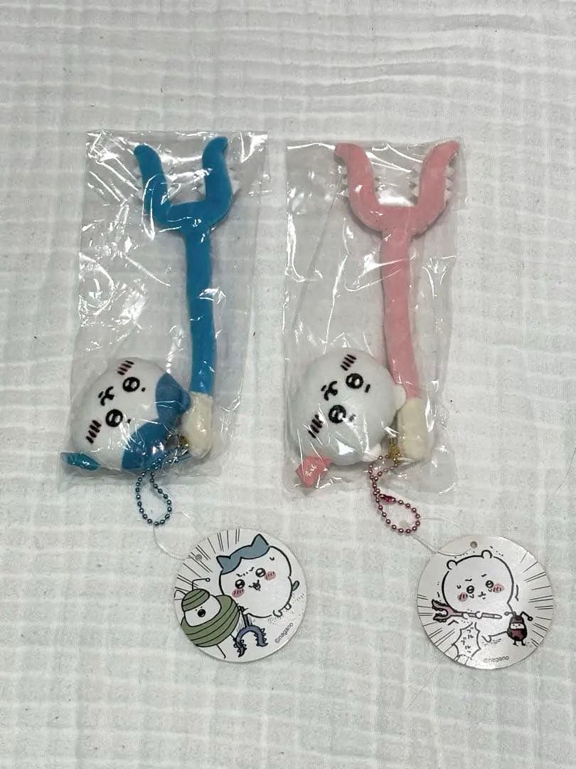 新品　レア　ちいかわの森　さすまたマスコット　ちいかわ　ハチワレ　2点　セット