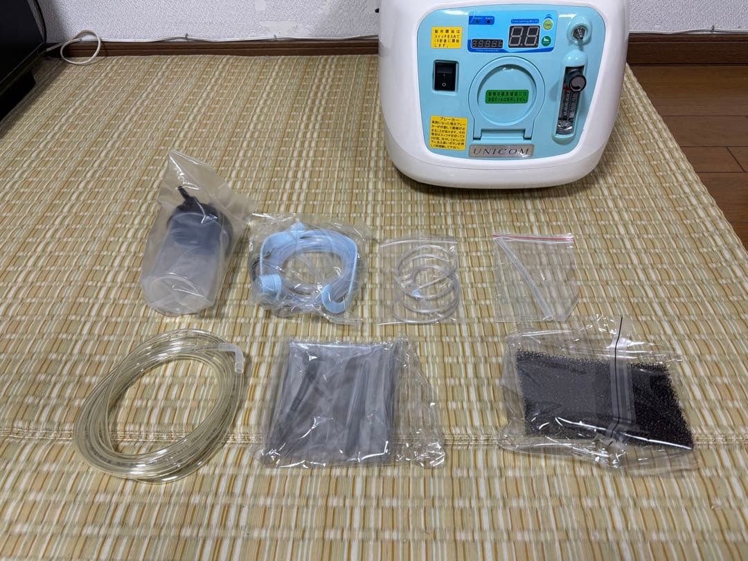 [西日本】ユニコム　酸素濃縮器オキシランドZ-3000 酸素濃度計OX-PLUS