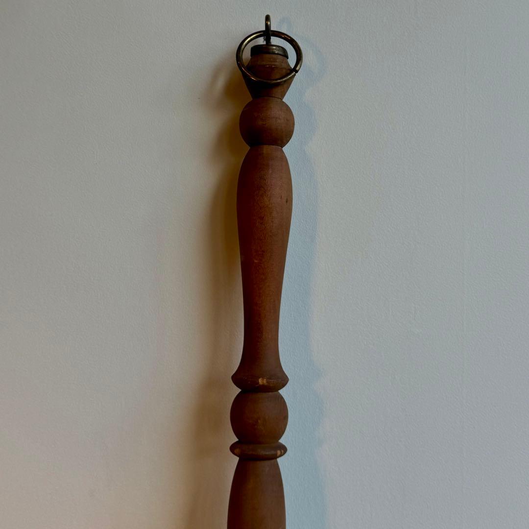 オランダ製 ヴィンテージ 銅製 ベッドウォーマー 木製ハンドル 直径28cm