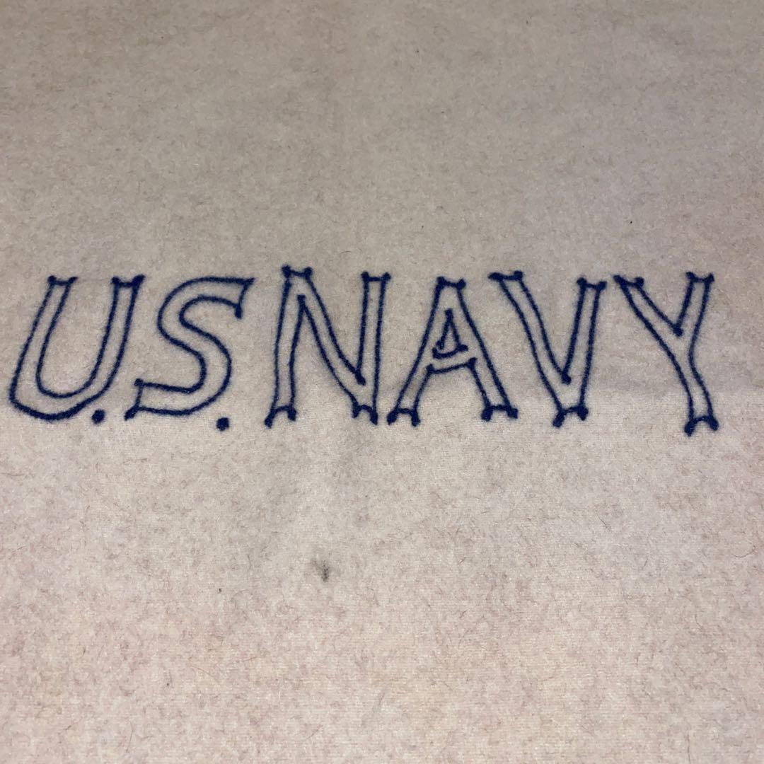 40s-50s US NAVY ウールブランケット