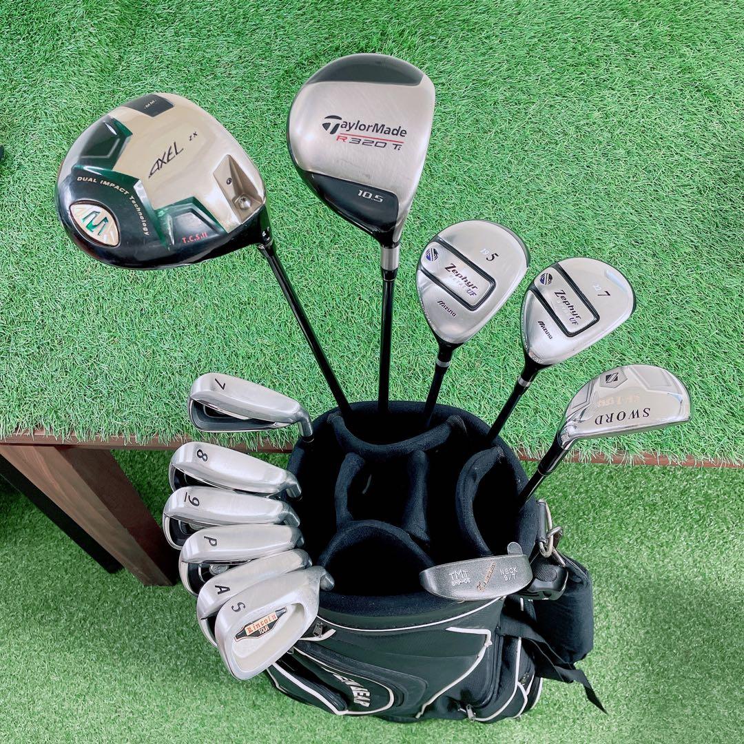 ゴルフクラブ　メンズセット　初心者　ツルヤ　AXEL ZX MM N2031