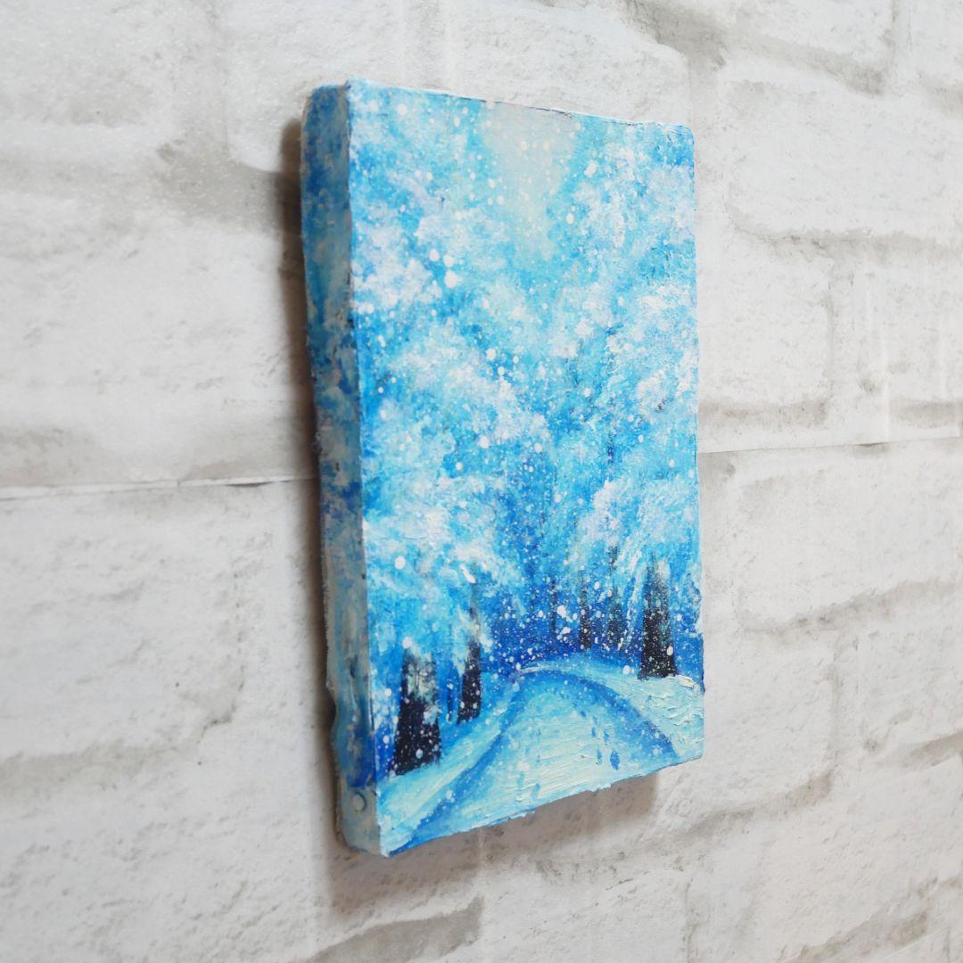 油絵 絵画 【雪景色】