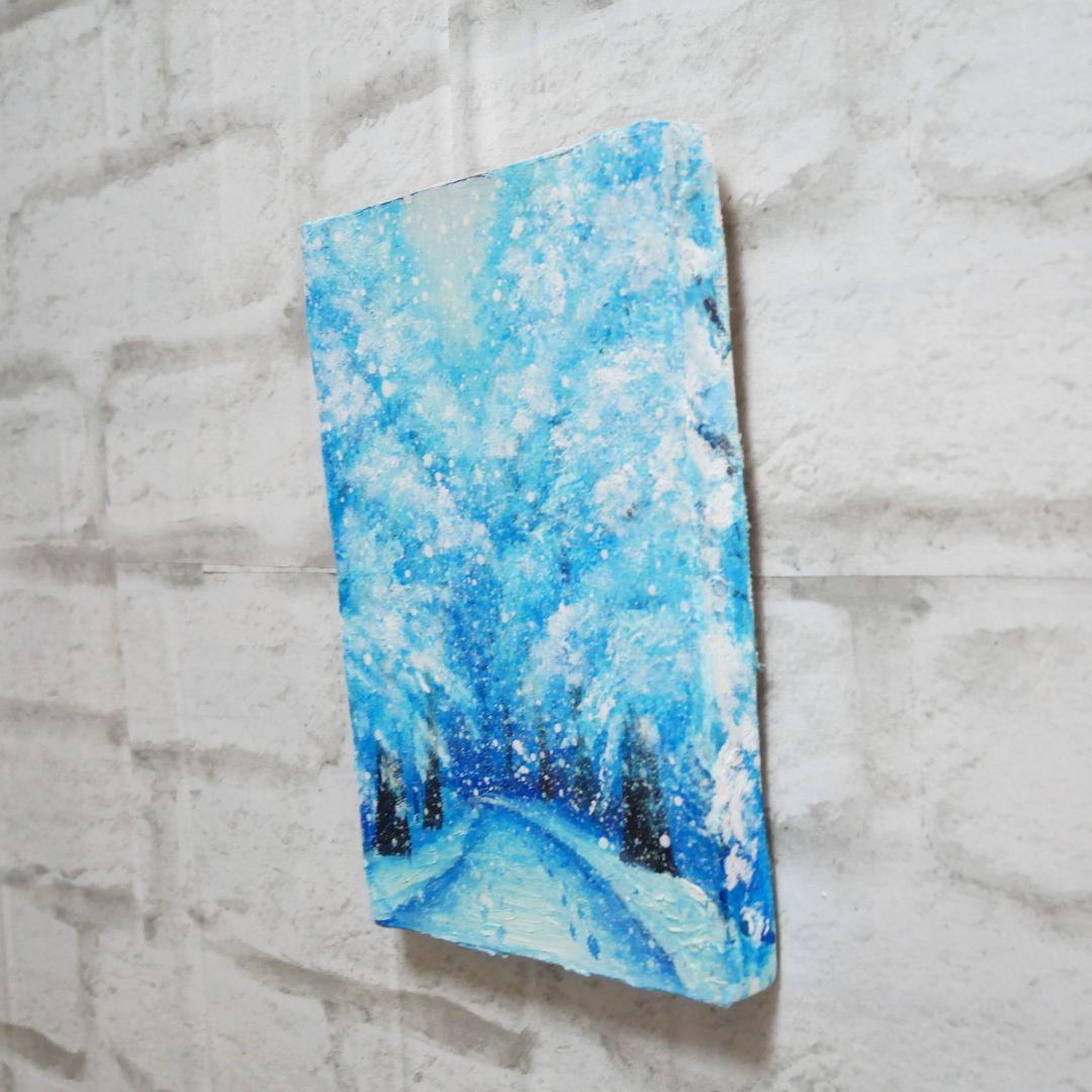 油絵 絵画 【雪景色】
