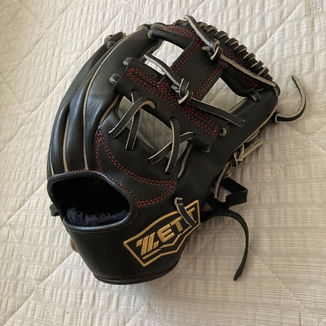 ZETT 硬式グローブ 右手用 黒