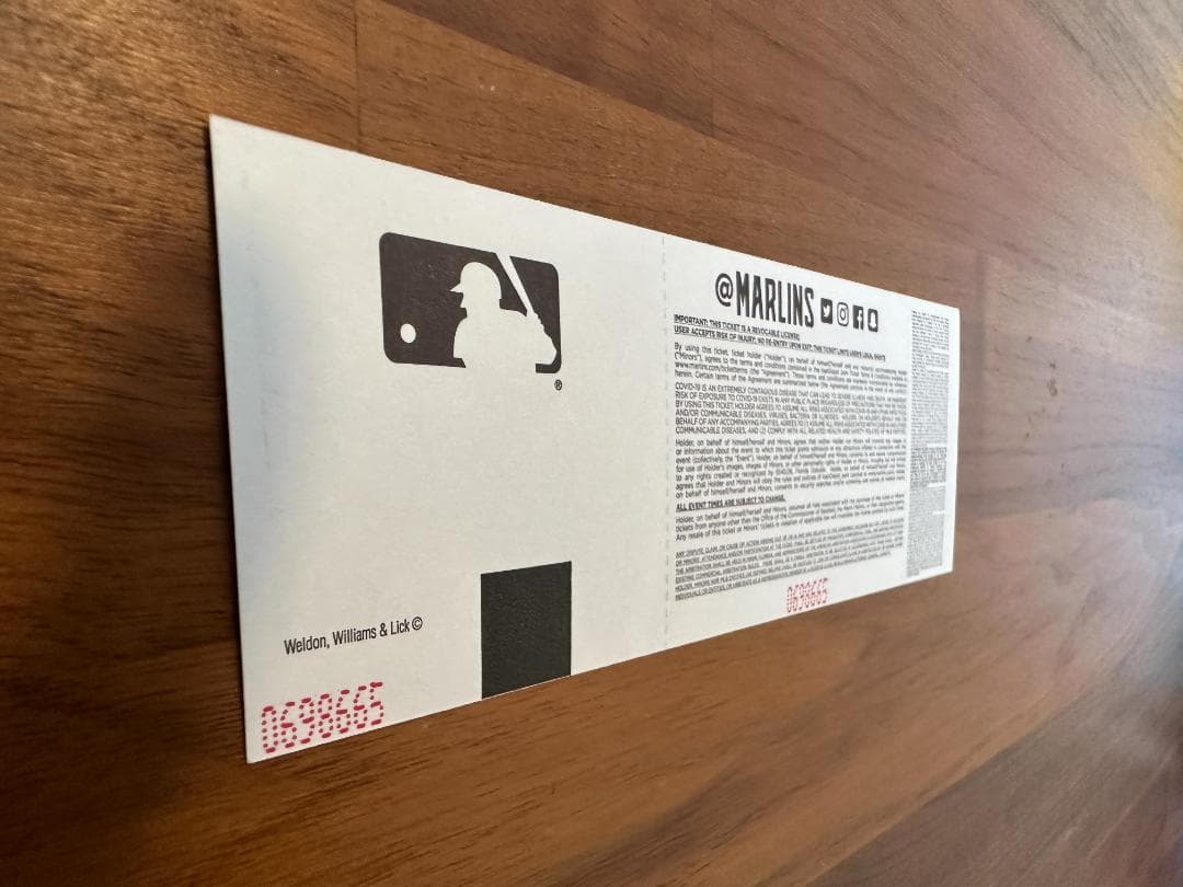 大谷翔平 50-50達成試合 未使用チケット 席番号17（大谷選手の背番号）