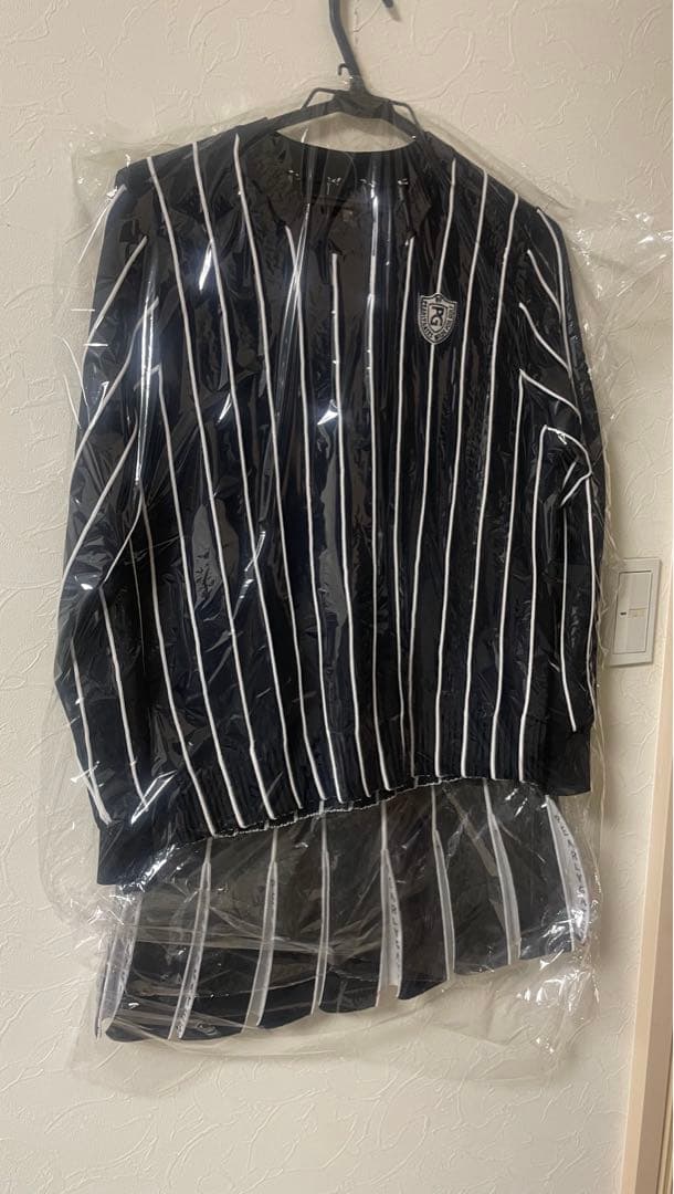 パーリーゲイツ　セットアップ　ストライプ　ネイビー