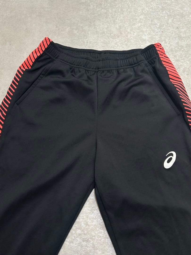 セットアップ アシックス トレーニングジャージ ジャケット L 黒 D1