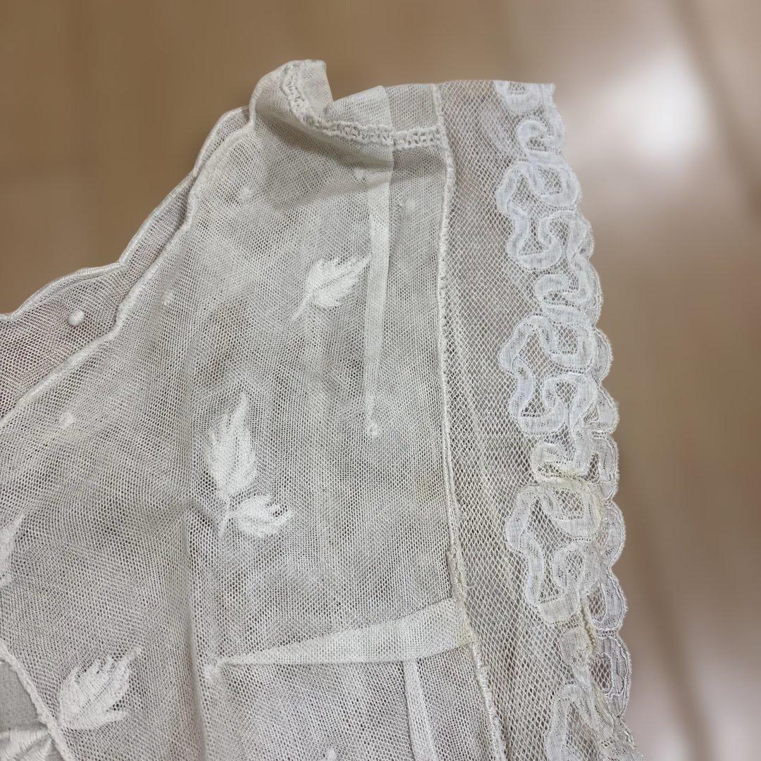 フランス　アンティークレース　ブラウス