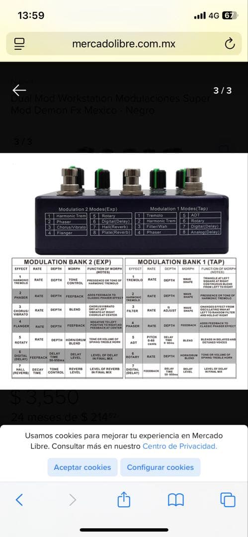 ギター Demonfx DUAL MOD WORKSTATION