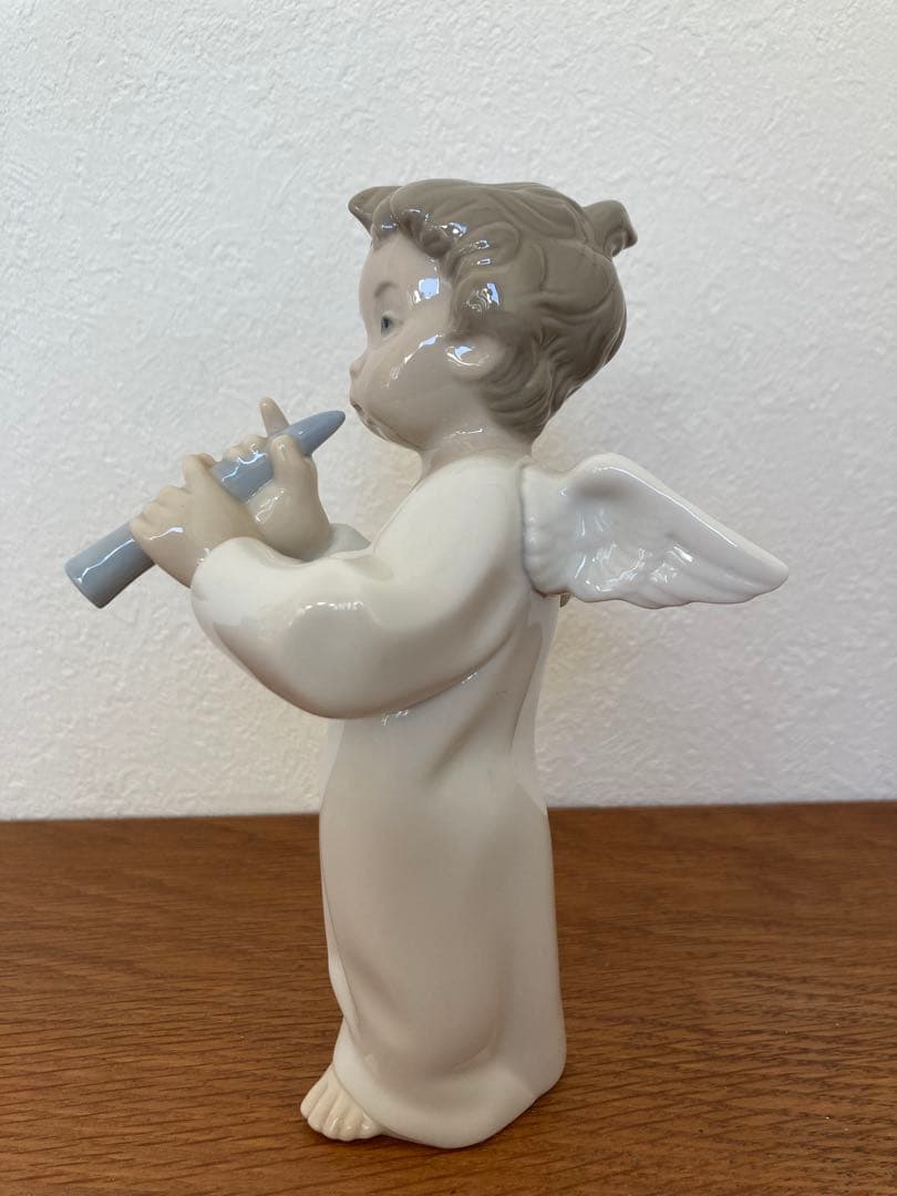 リヤドロ　LLADRO 天使　2体セット「可愛いフルート」「可愛い考えごと」