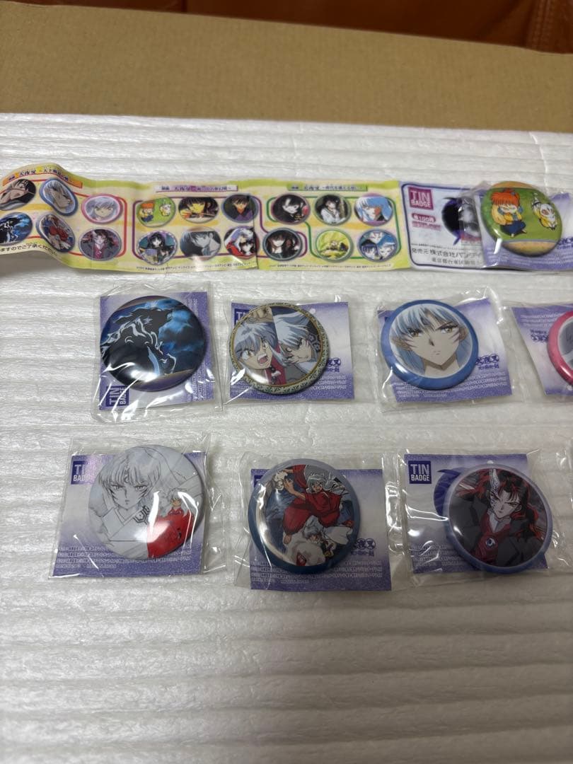 映画犬夜叉　缶バッジ 8個セット