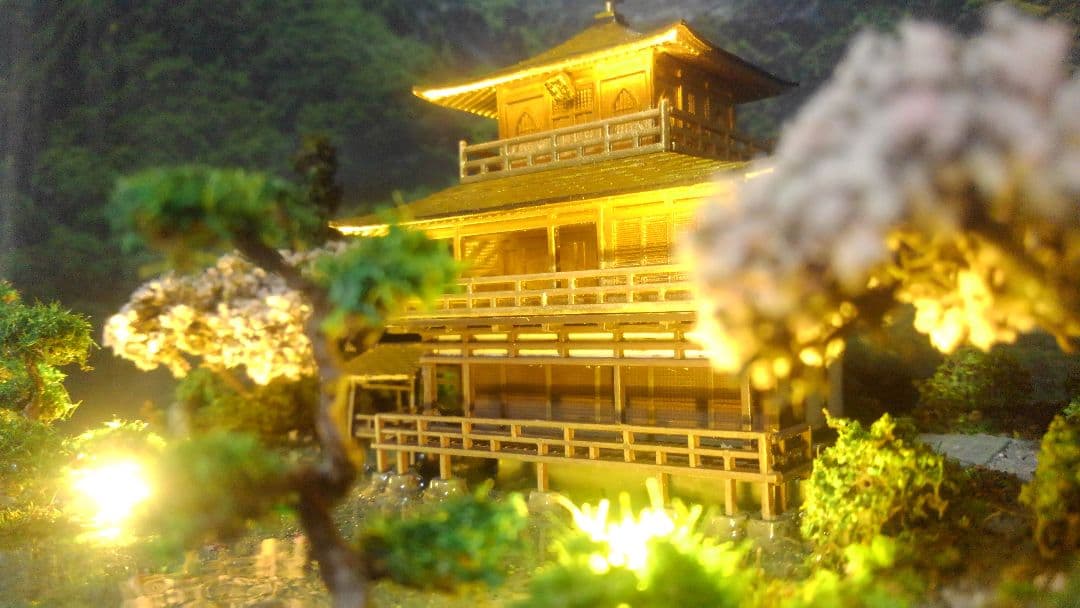 お寺✨お城✨新金閣寺✨プラモデル‼️SP仕上げジオラマ、製作オーダー受付ます❗